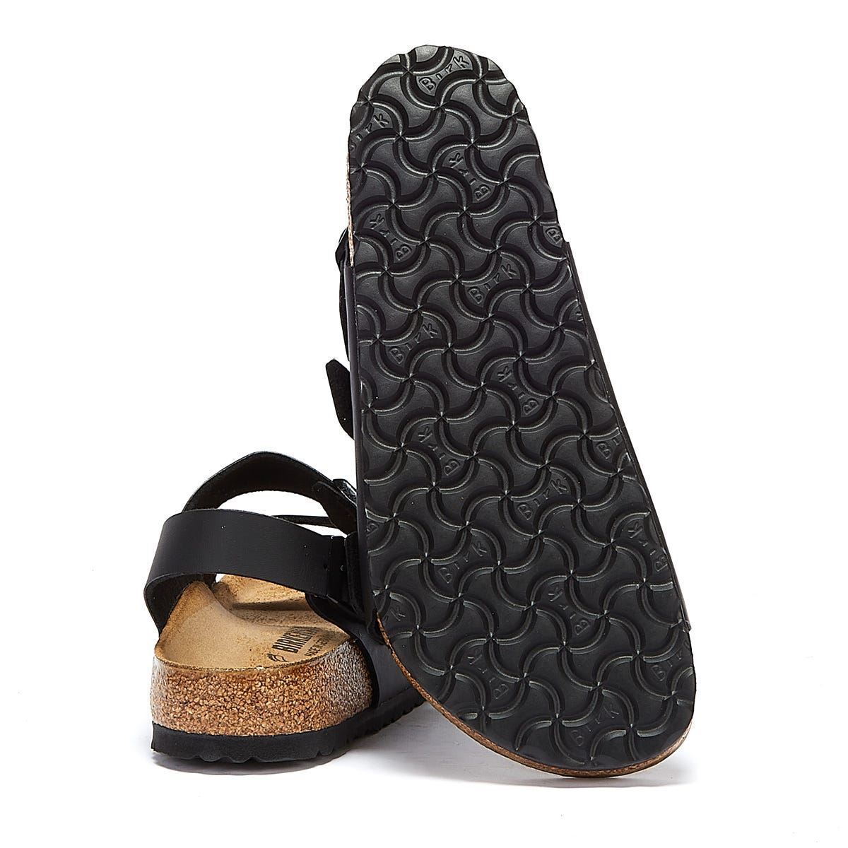 Birkenstock Milano Birko Flor Schwarze Sandalen