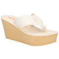 Rocket Dog Diver Damen Creme Keilabsätze