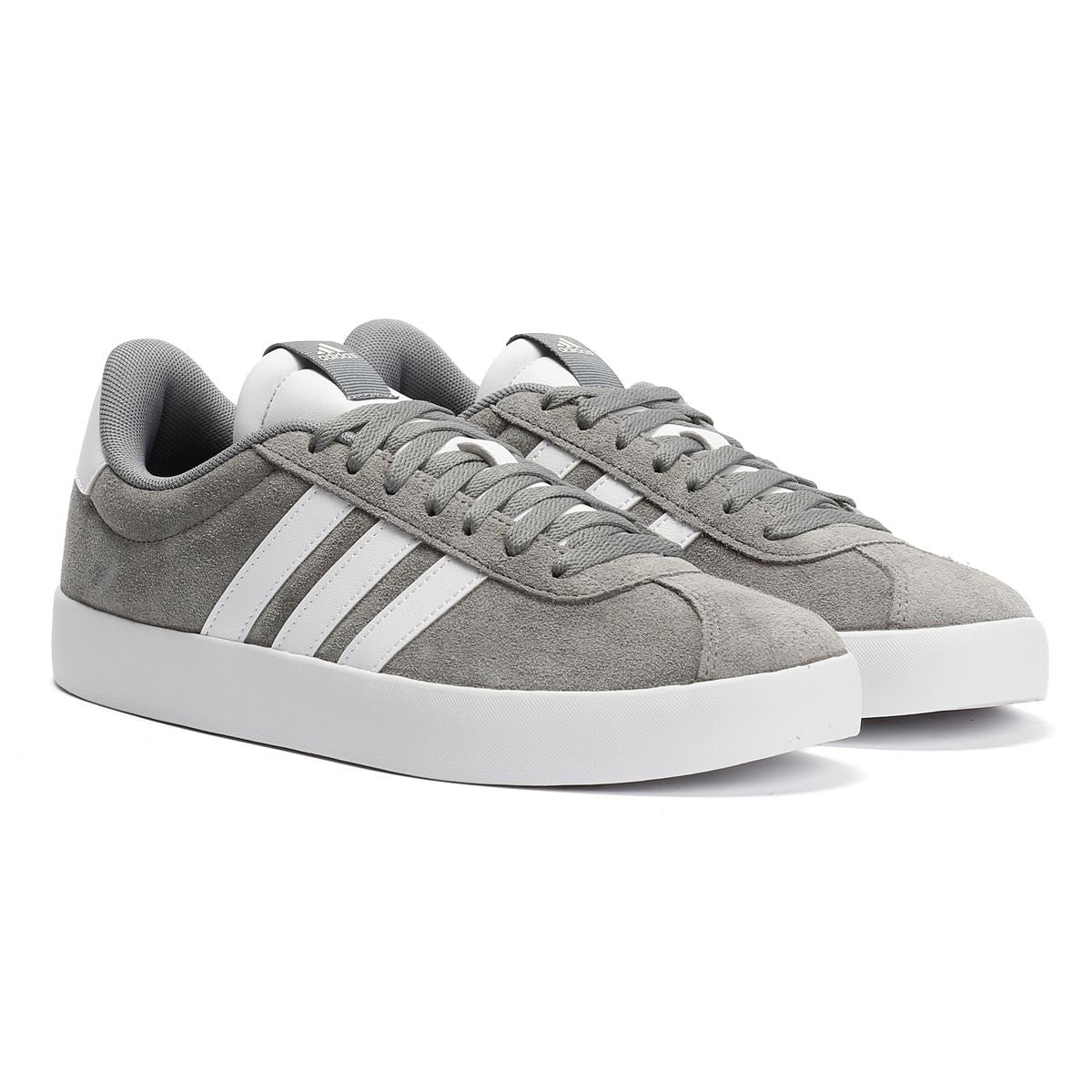 Adidas VL Court 3.0 Leder Herren Graue Turnschuhe