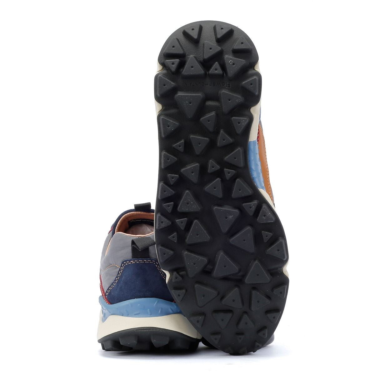 Flower Mountain Lenzan Herren Sneaker Aus Blauem Wildleder