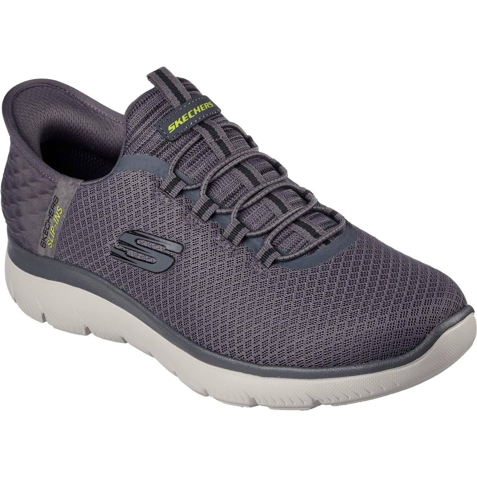 Skechers Slip-ins: Summits - High Range Synthetik Herren-Sneaker In Anthrazit