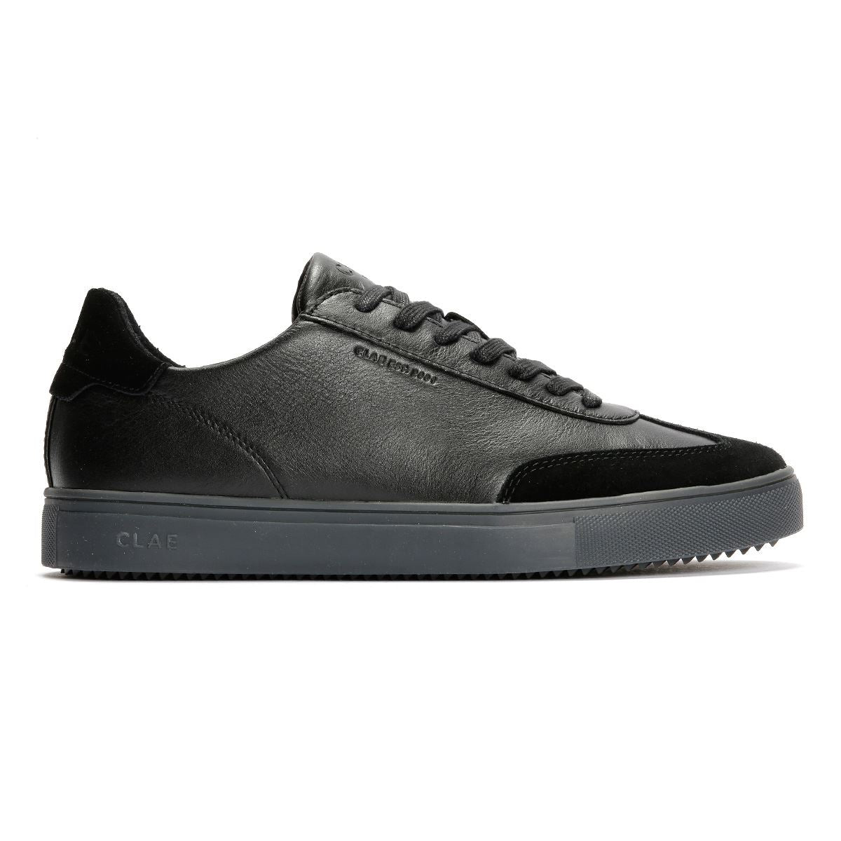 Clae Deane Herren Schwarz Leder Sneakers
