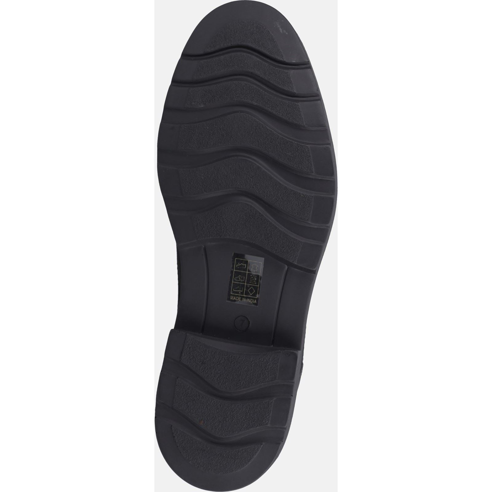 Hush Puppies Pearce Schwarze Farbe Herren-Schnürschuhe Aus Leder