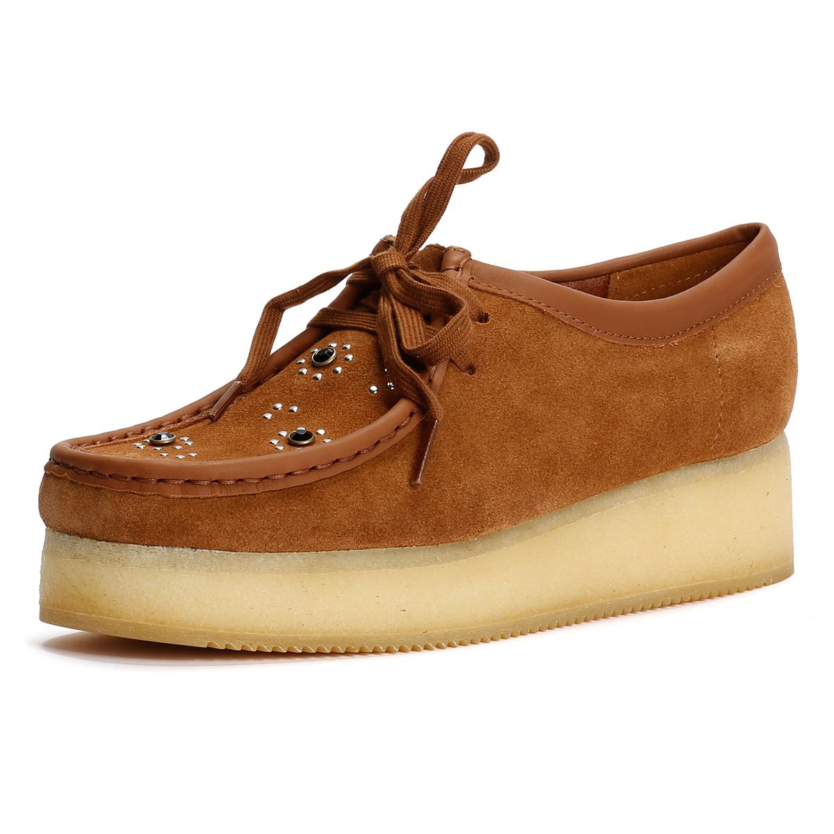Clarks Originals Wallacraft Bee Damen Wildleder Schuhe In Braun