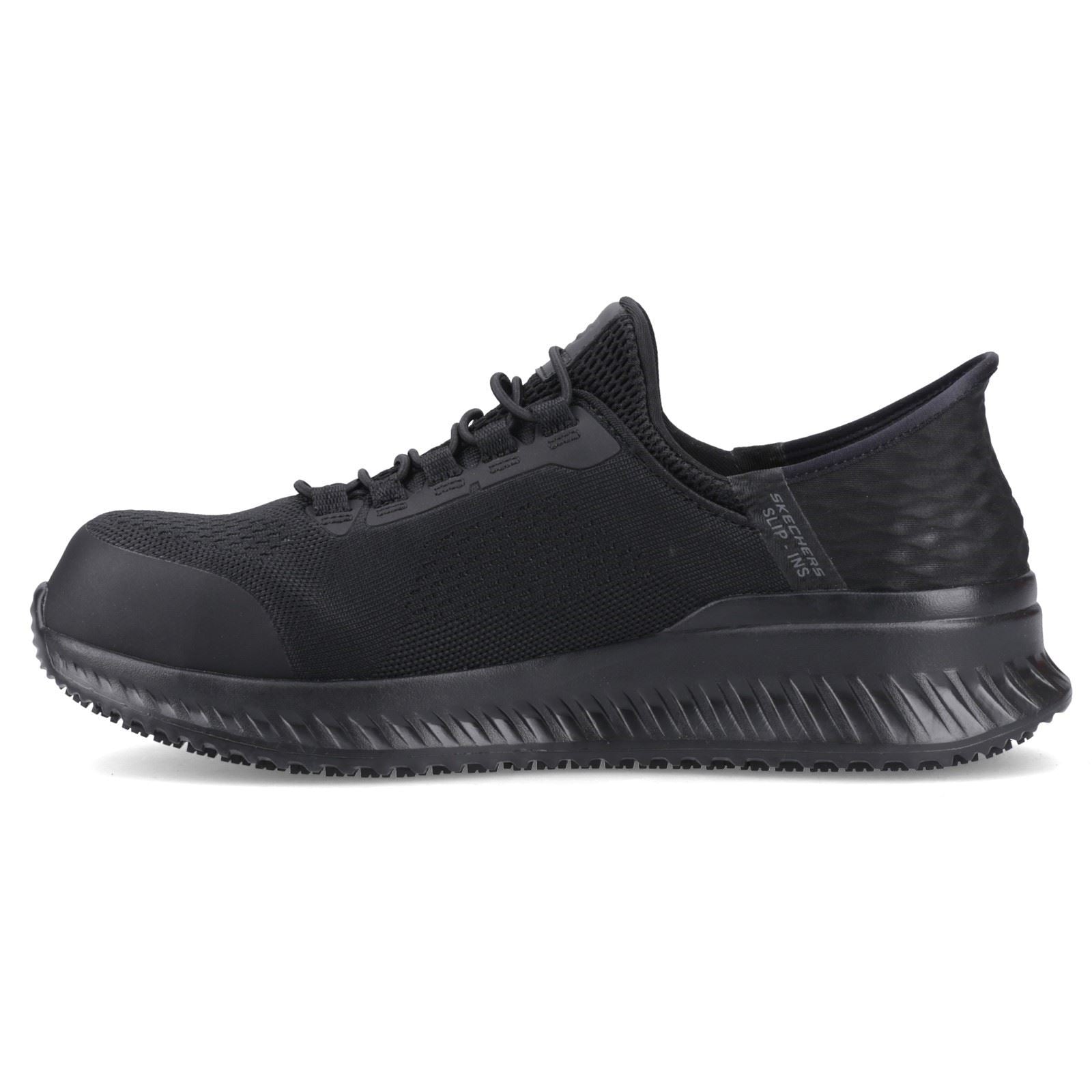 Skechers Workwear Tilido Fletchit CT Textil Herren Schwarze Sicherheits Sneaker