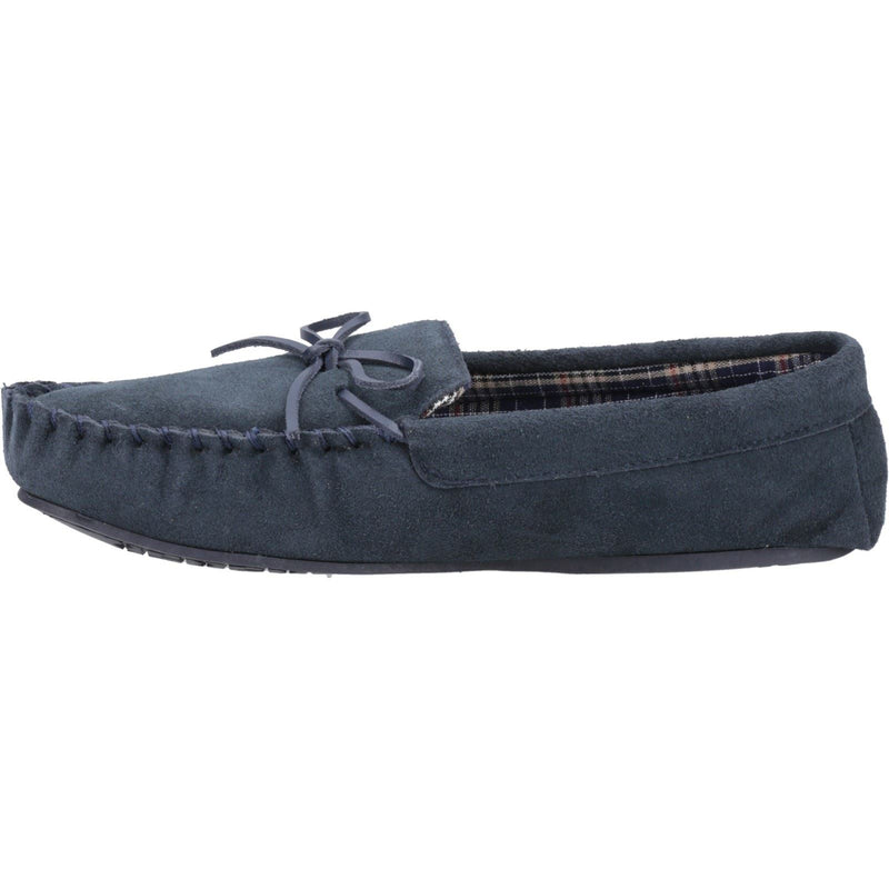 Hush Puppies Clyde Wildleder Herren Hausschuhe In Marineblau