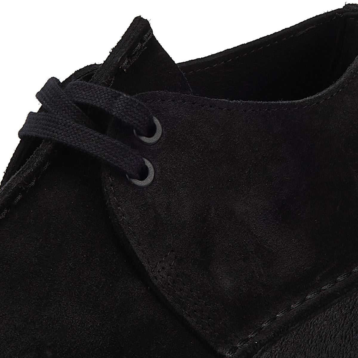 Clarks Trek Wedge Wildleder Damen Schwarze Komfortschuhe