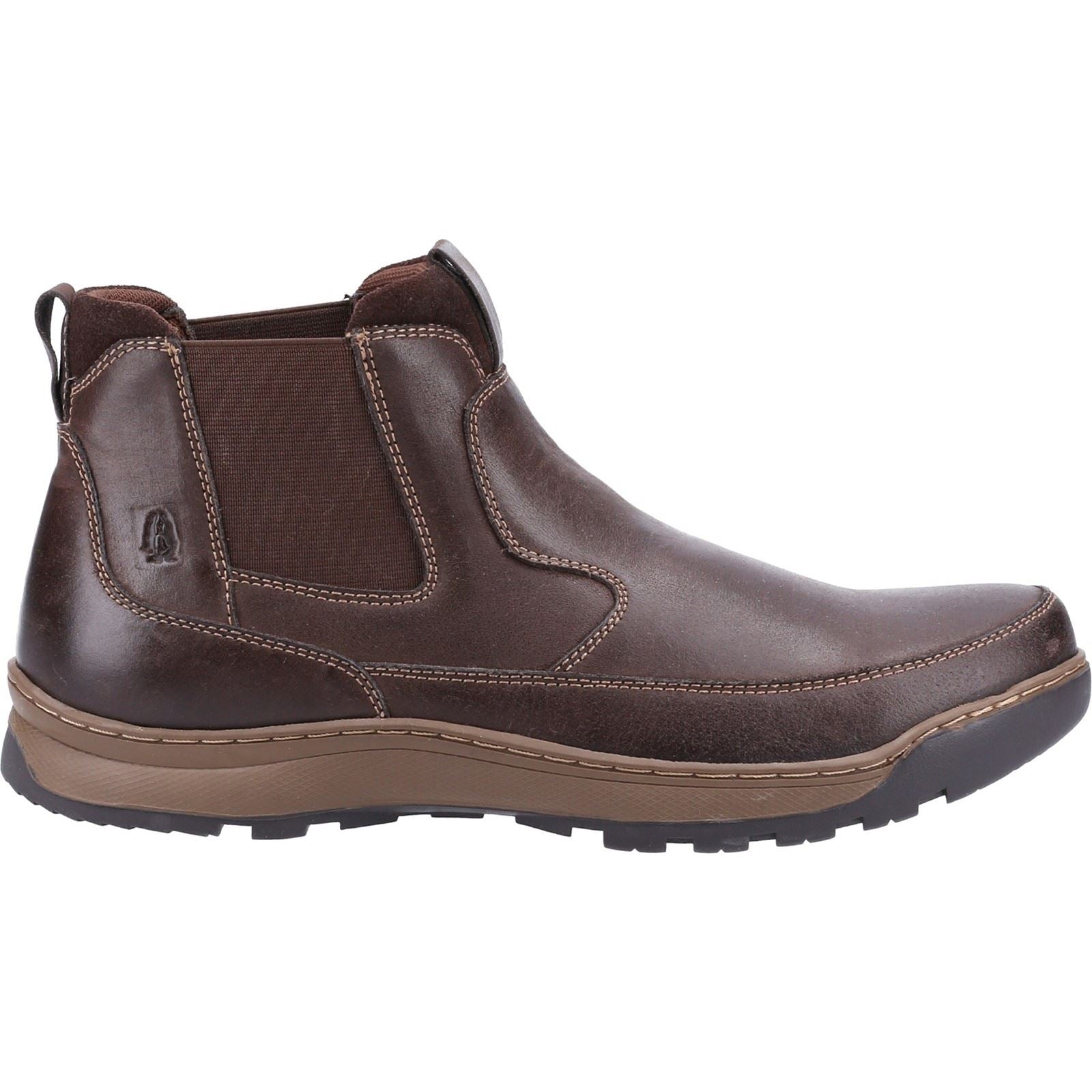 Hush Puppies Gavin Leder Herren Stiefel Braun