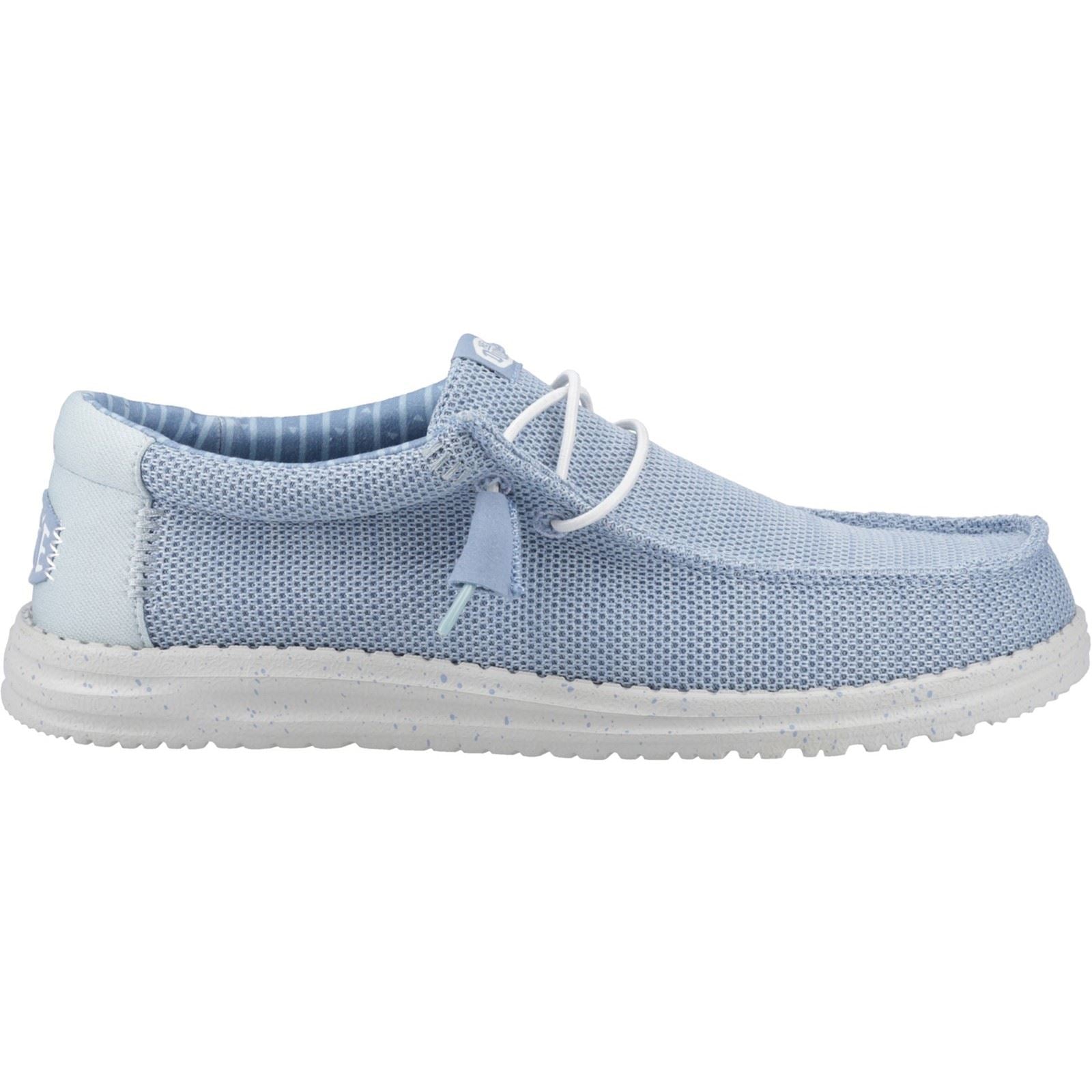 HEYDUDE Wally Stretch Sox Herren Mokassins Aus Polyester In Himmelblau/Dämmerungsblau