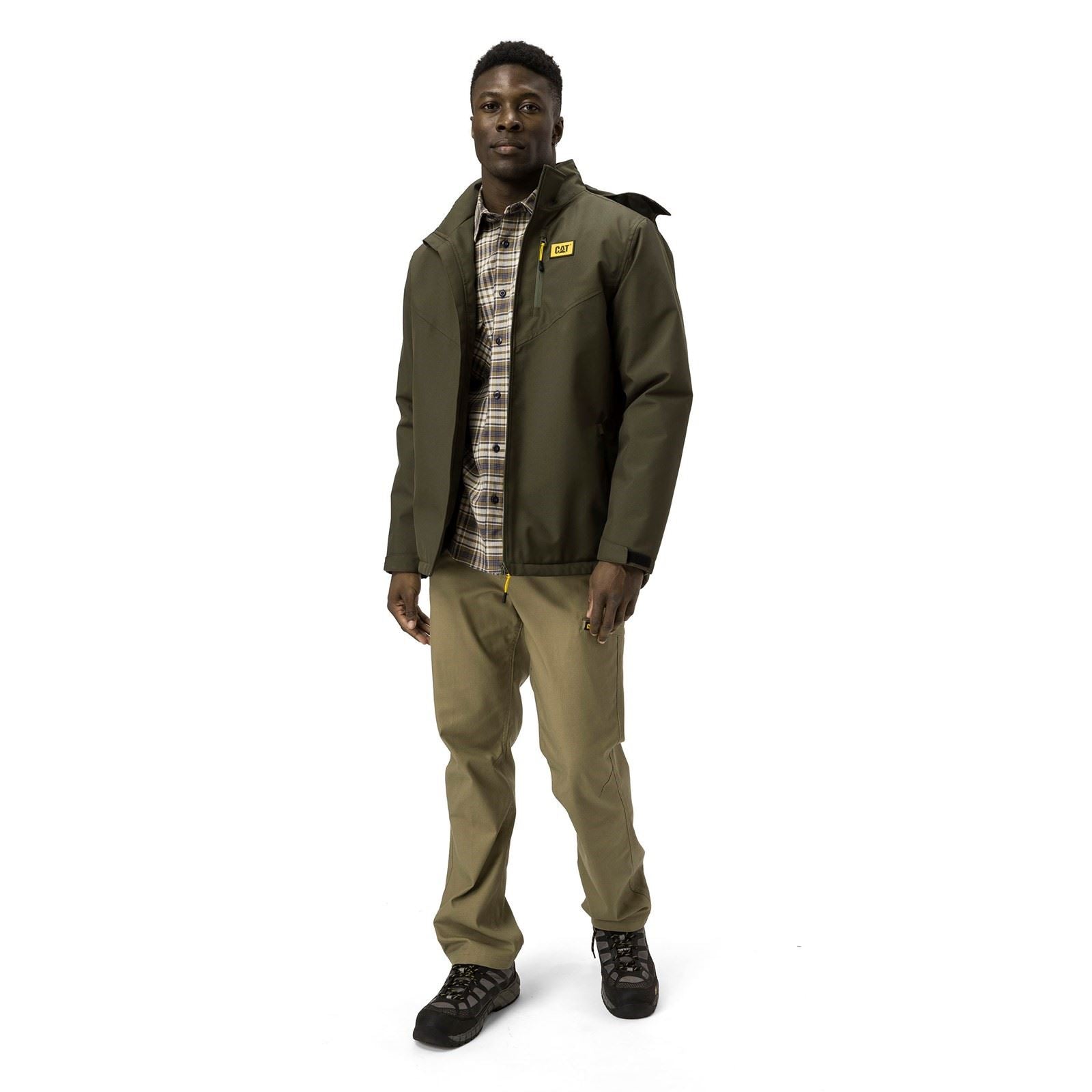 Caterpillar Lightweight Insulated Herren Grünes Daunenjacke