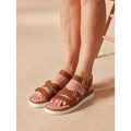 Hush Puppies Cady Damen Sandalen Aus Leder In Tan