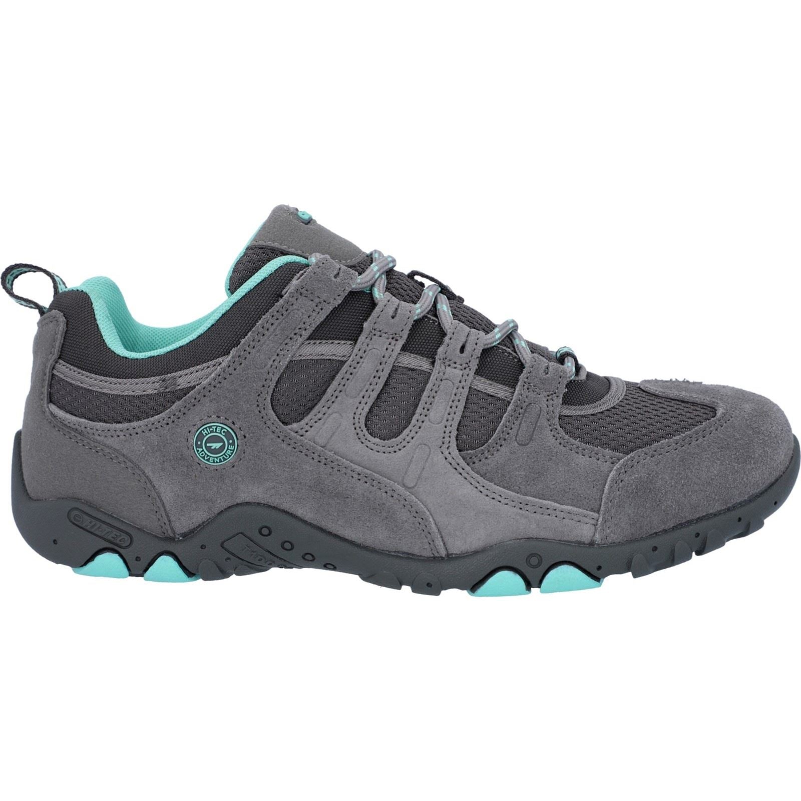 Hi-Tec Quadra II Damen Wanderschuhe Aus Wildleder In Grau/Mint