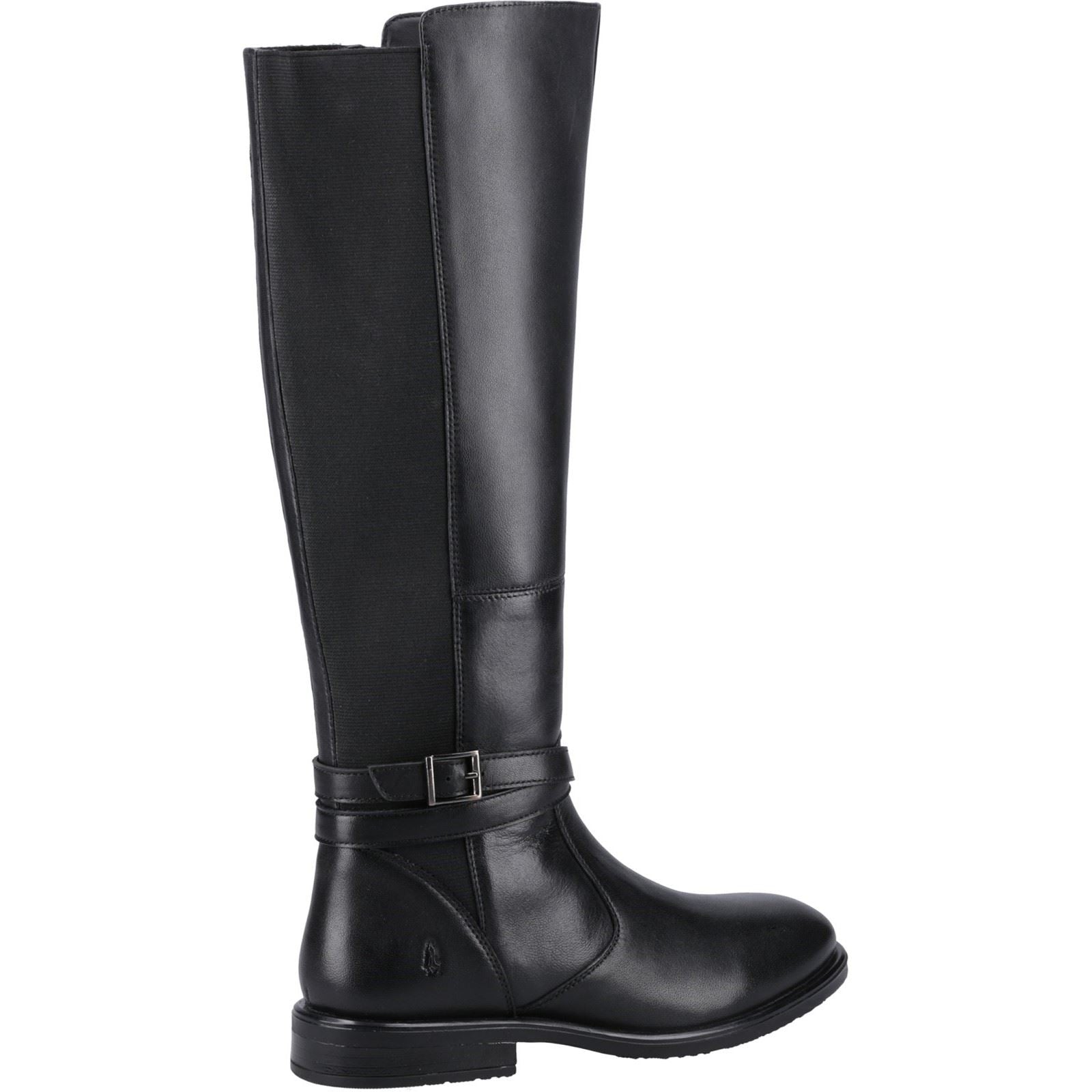 Hush Puppies Victoria Leder Damen Schwarze Stiefel