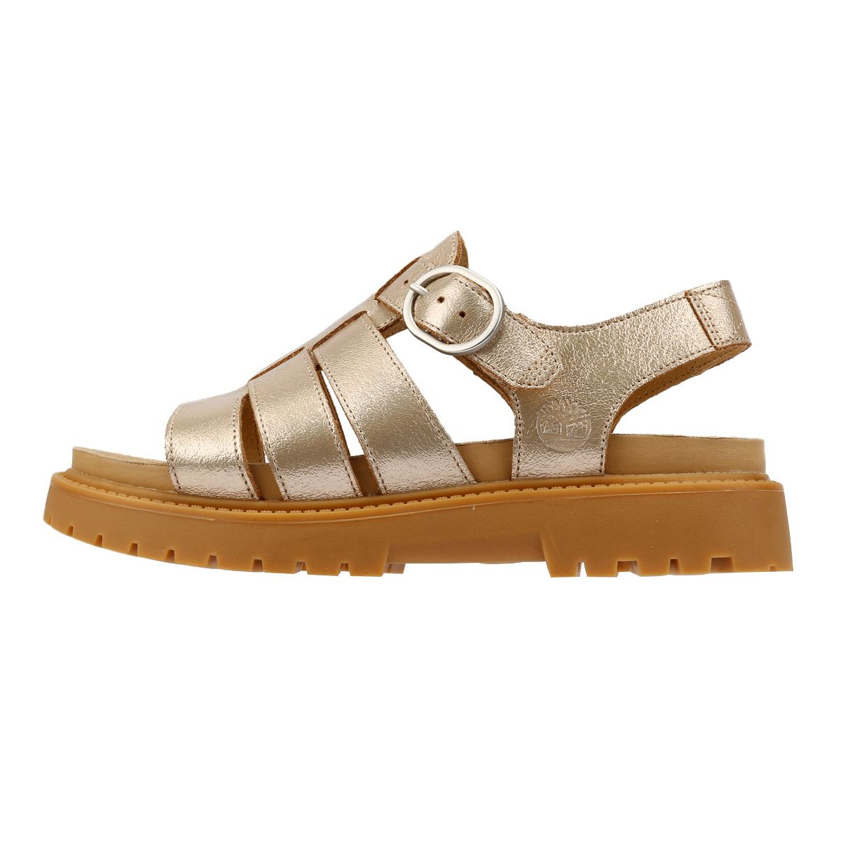 Timberland Clairemont Way Fisherman Damen Sandalen Aus Leder In Gold
