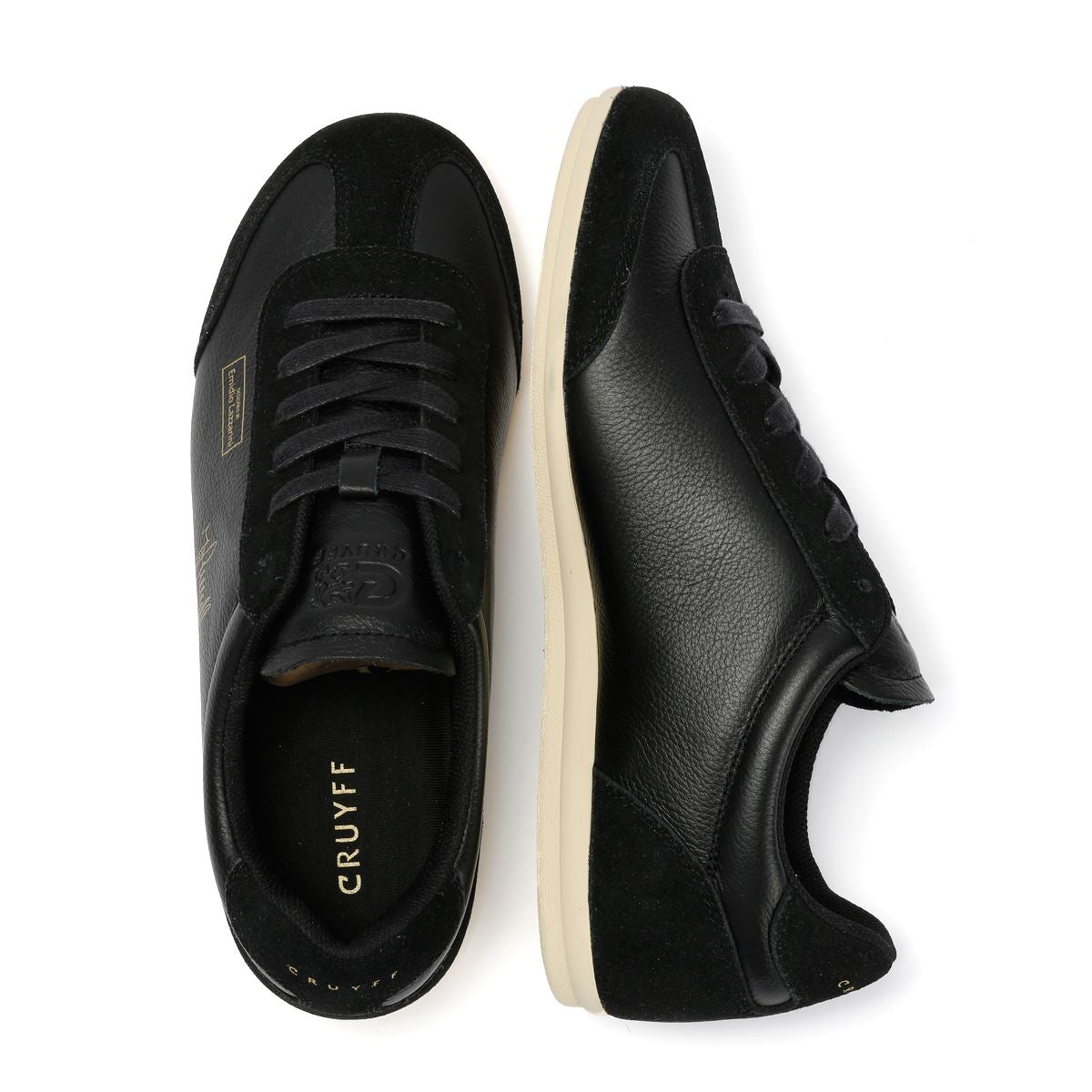 Cruyff Recoupa Leder Herren Schwarze Sneakers