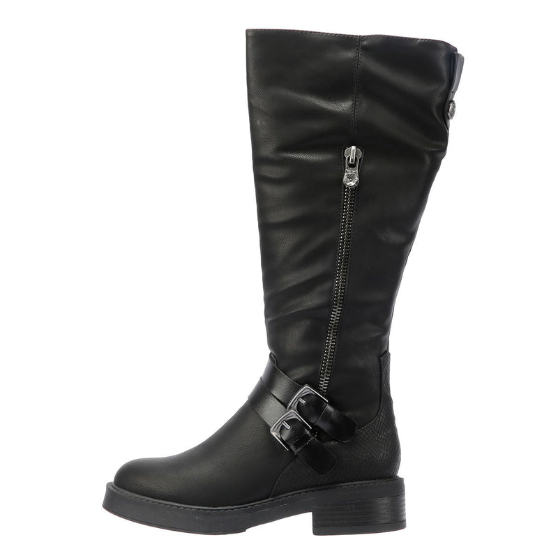 Blowfish Malibu Virtue 2 Damen Schwarzstiefel Aus Kunstleder