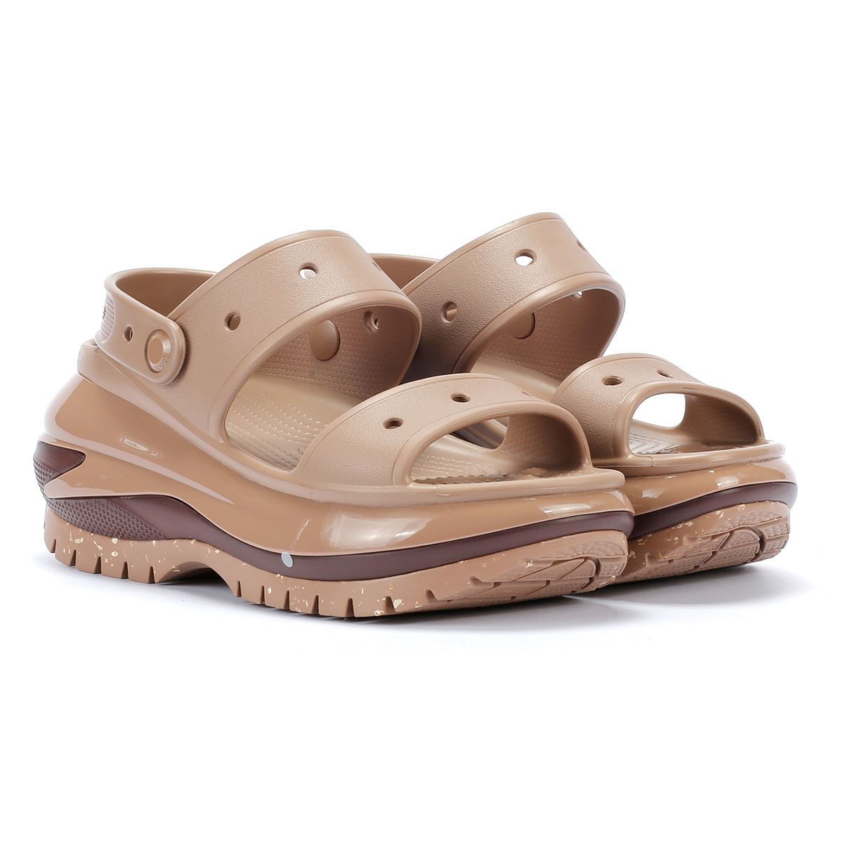Crocs Mega Crush Latte Sandalen