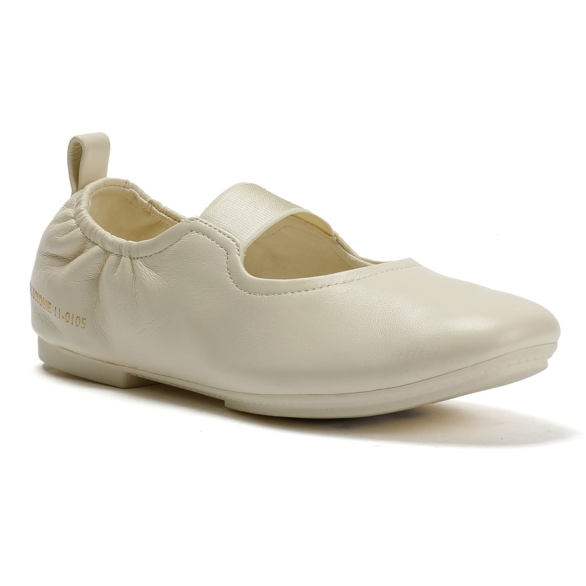 FitFlop X Pantone Delicato Mary Jane Leder Damen Weiße Schuhe
