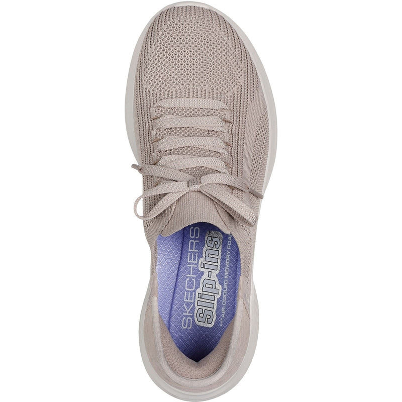Skechers Ultra Flex 3.0 Brilliant Path Damen Textil Sneaker In Taupe