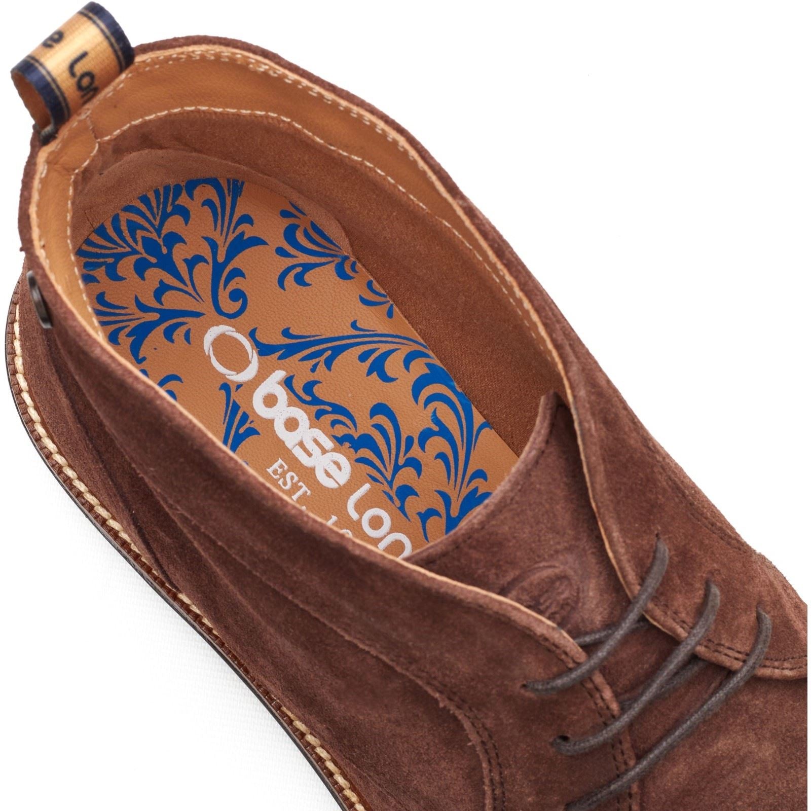 Base London Lincoln Chukka Leder Herren Braune Stiefel