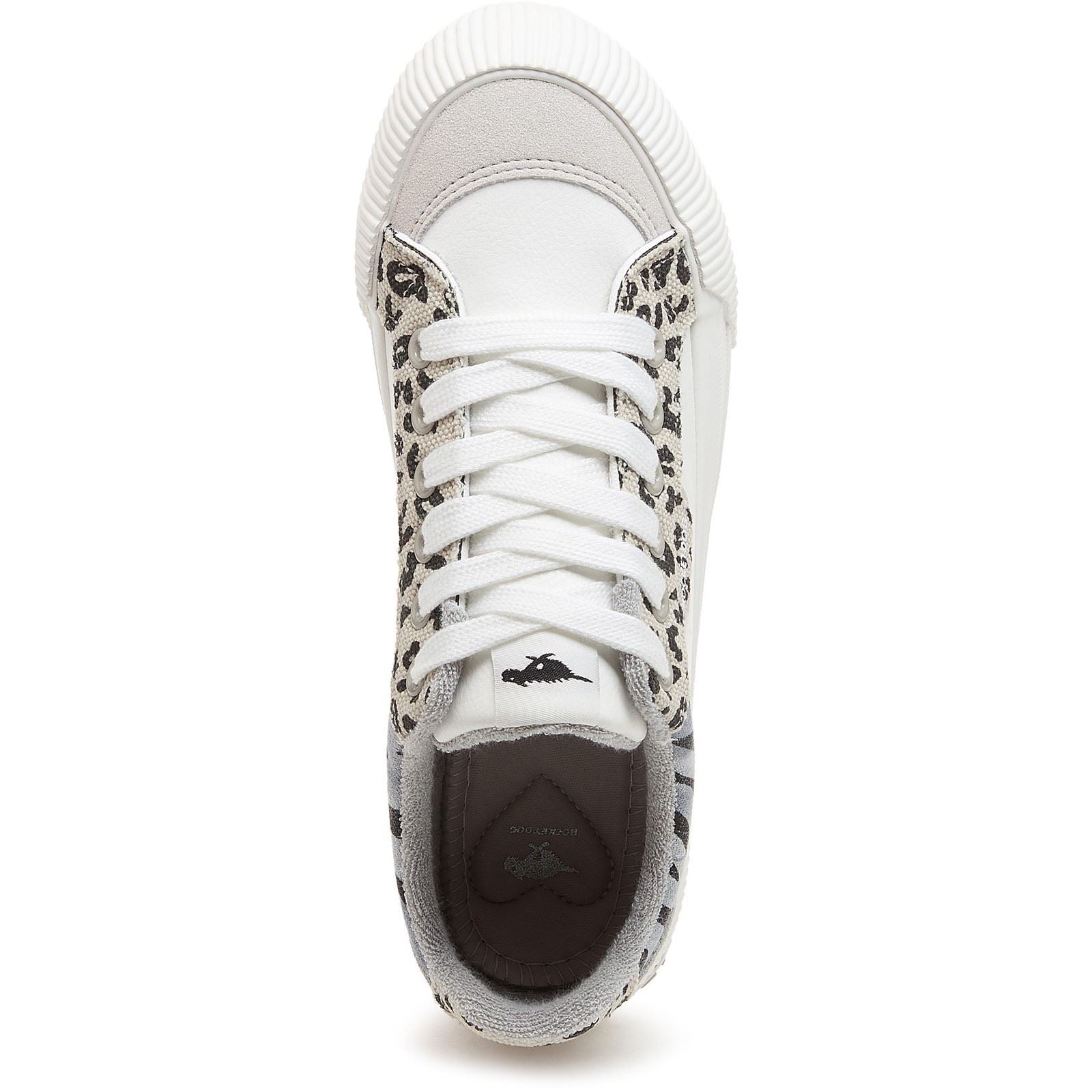 Rocket Dog Cheery Blocked Animal Textil Damen Grau/Weiß Sneaker