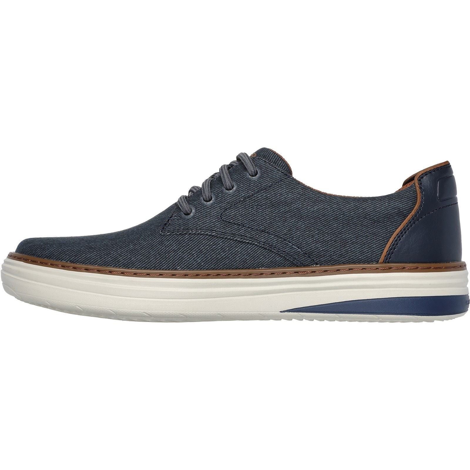 Skechers Hyland - Ratner Herrenschuhe Aus Baumwolle In Marineblau Mit Schnürung