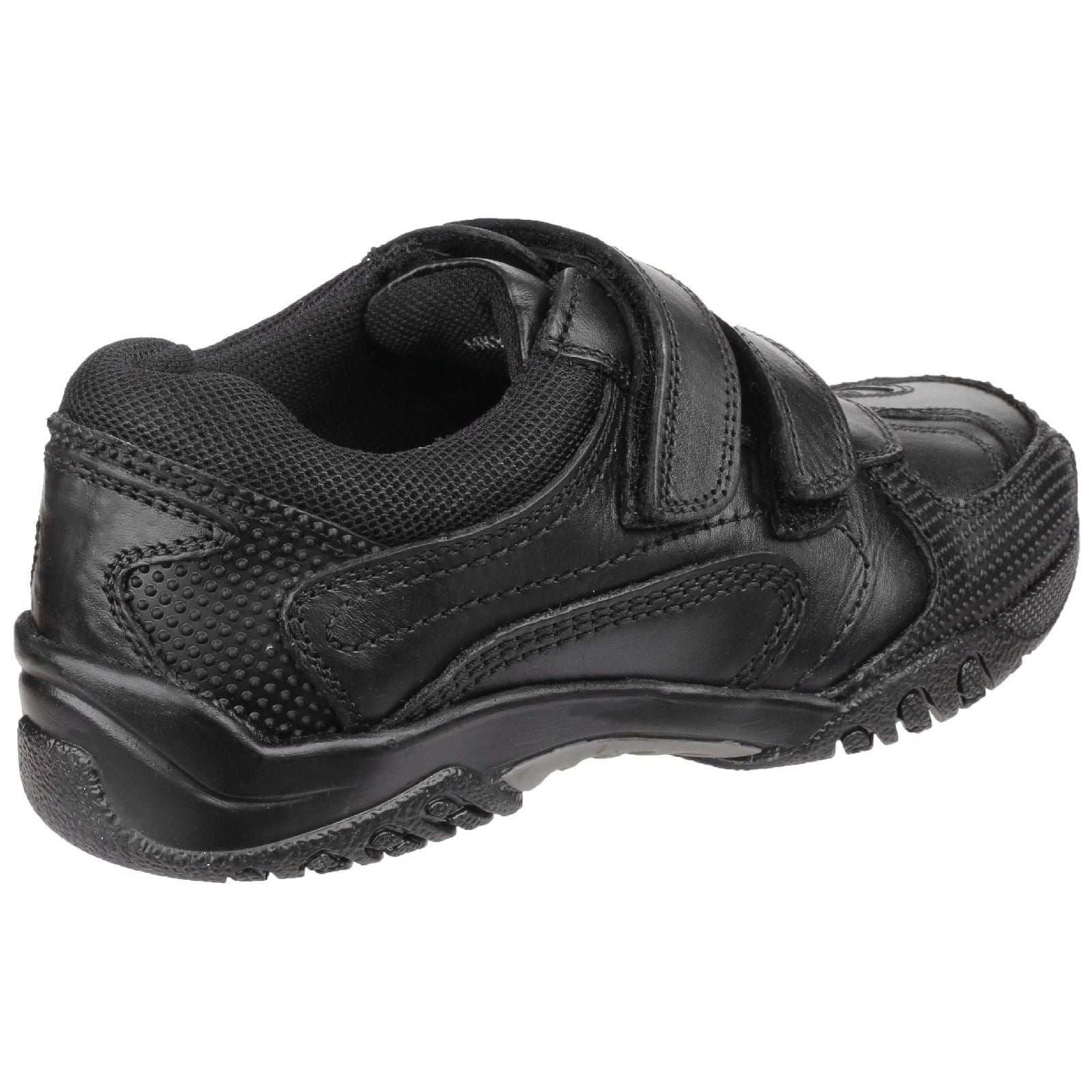 Hush Puppies Jezza Junior Lederslipper In Schwarz Für Jungen