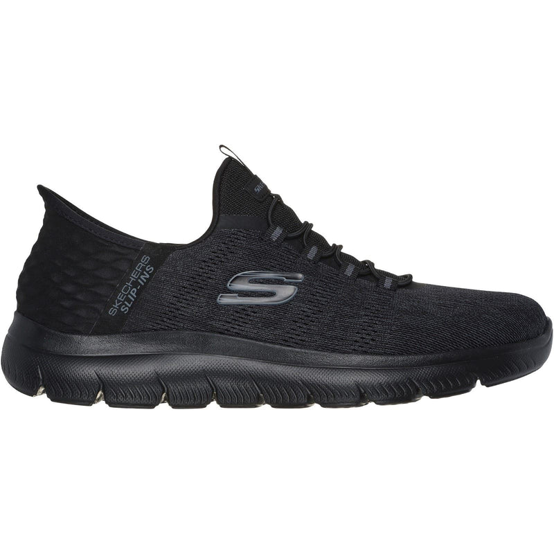 Skechers Summits Key Pace Textile Herren-Sneaker In Schwarz