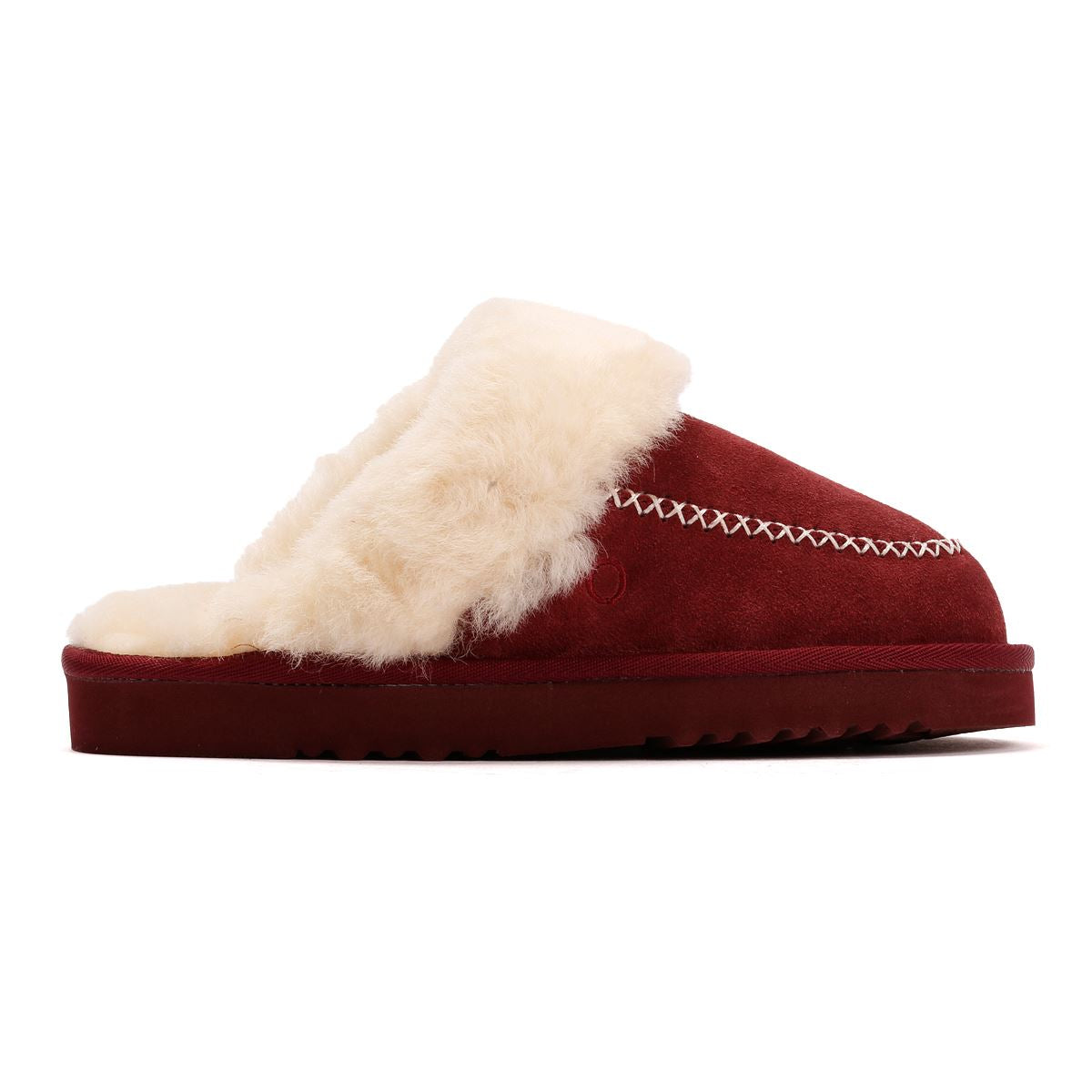 Osprey London The Celeste Wildleder Damen Rote Hausschuhe