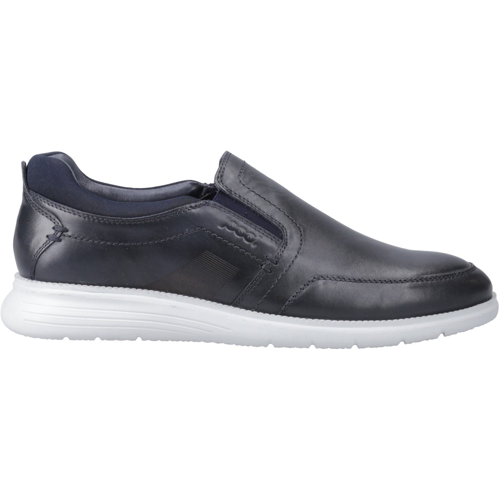 Pod Holden Faux Leder Herren Sneakers In Marineblau