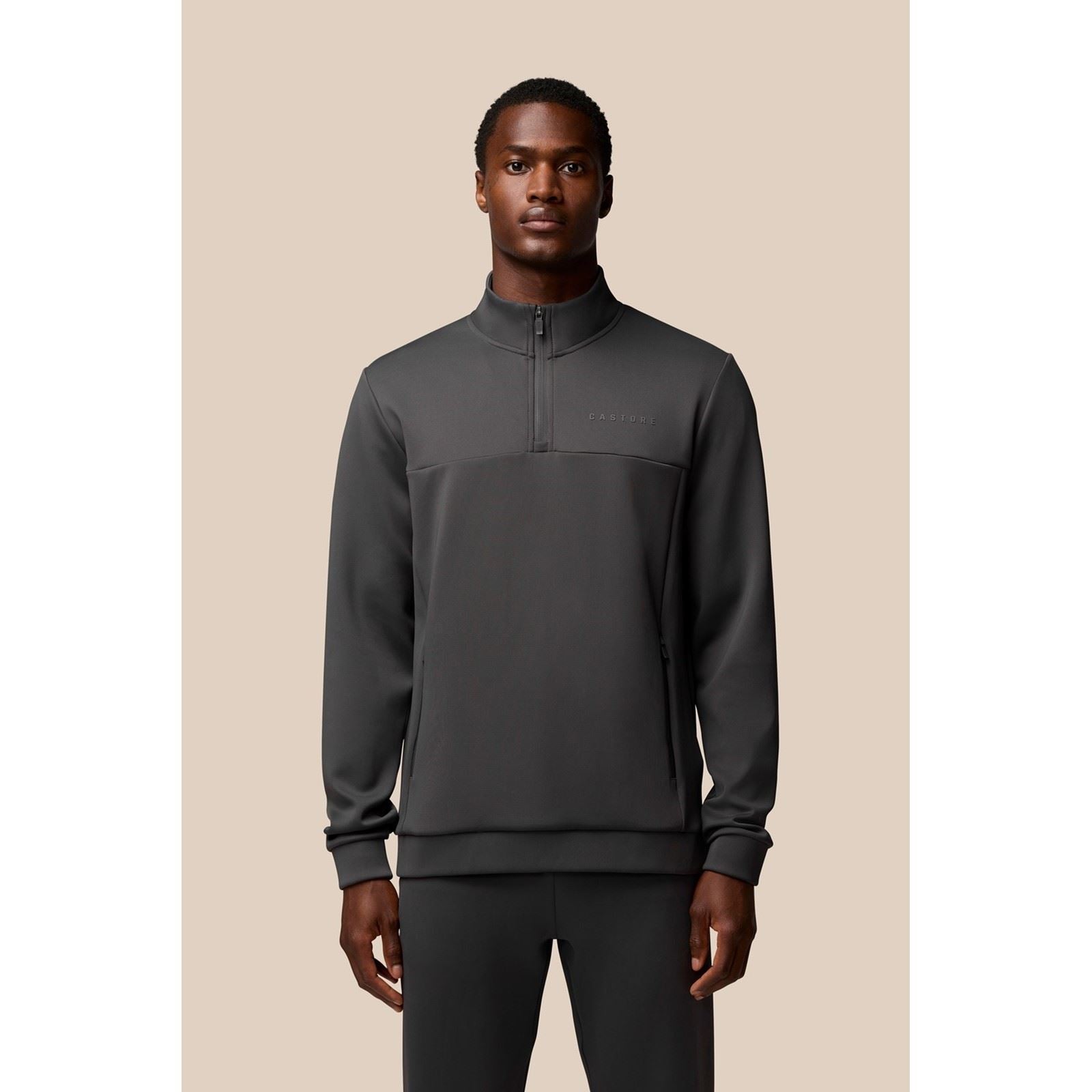 Castore Scuba 1/4 Zip Polyester Herren Grau Sweatshirt