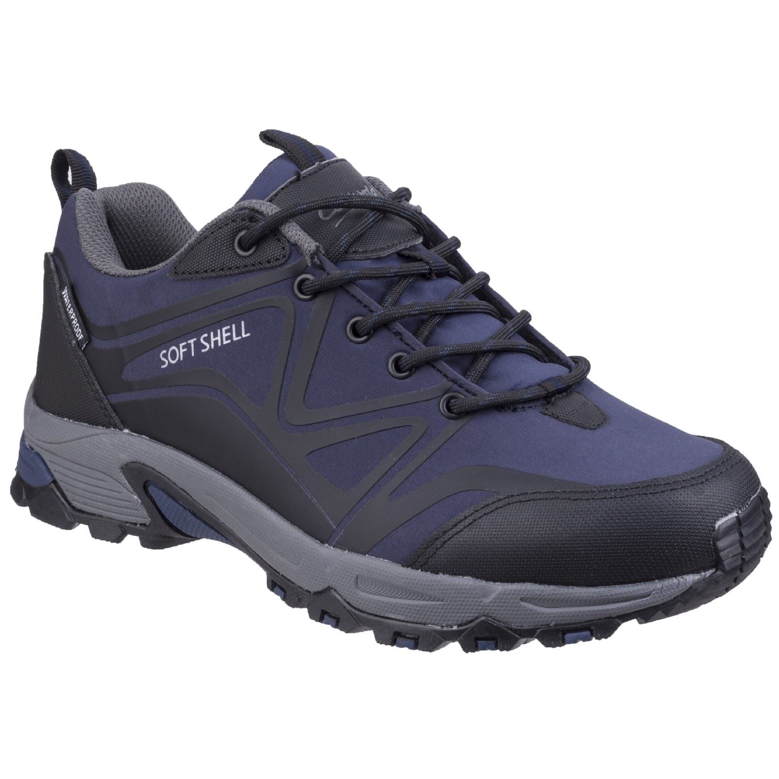 Cotswold Abbeydale Low Synthetik-Herren-Wanderstiefel In Blau/Schwarz/Grau