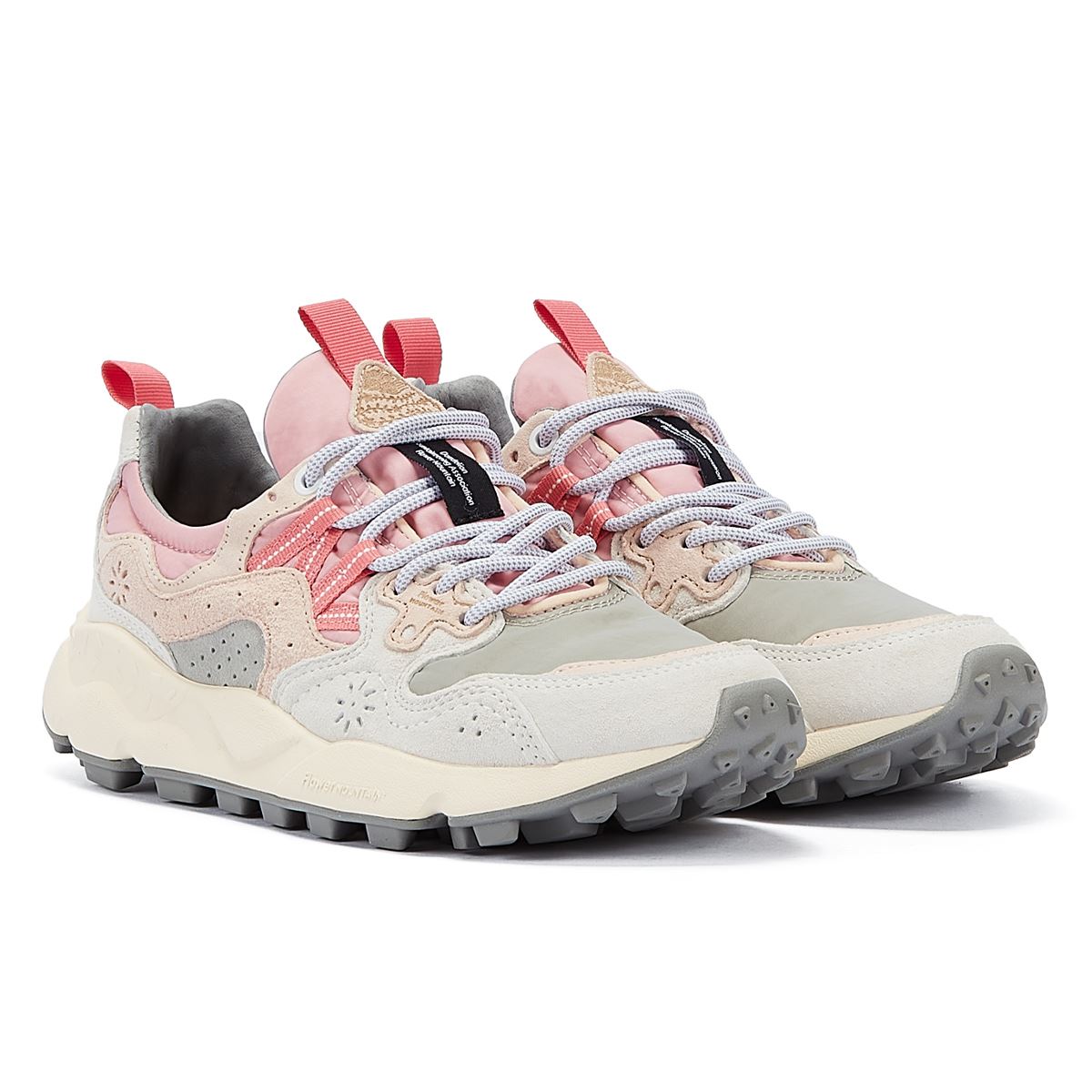 Flower Mountain Yamano 3 Rosa/Graue Wildleder Turnschuhe