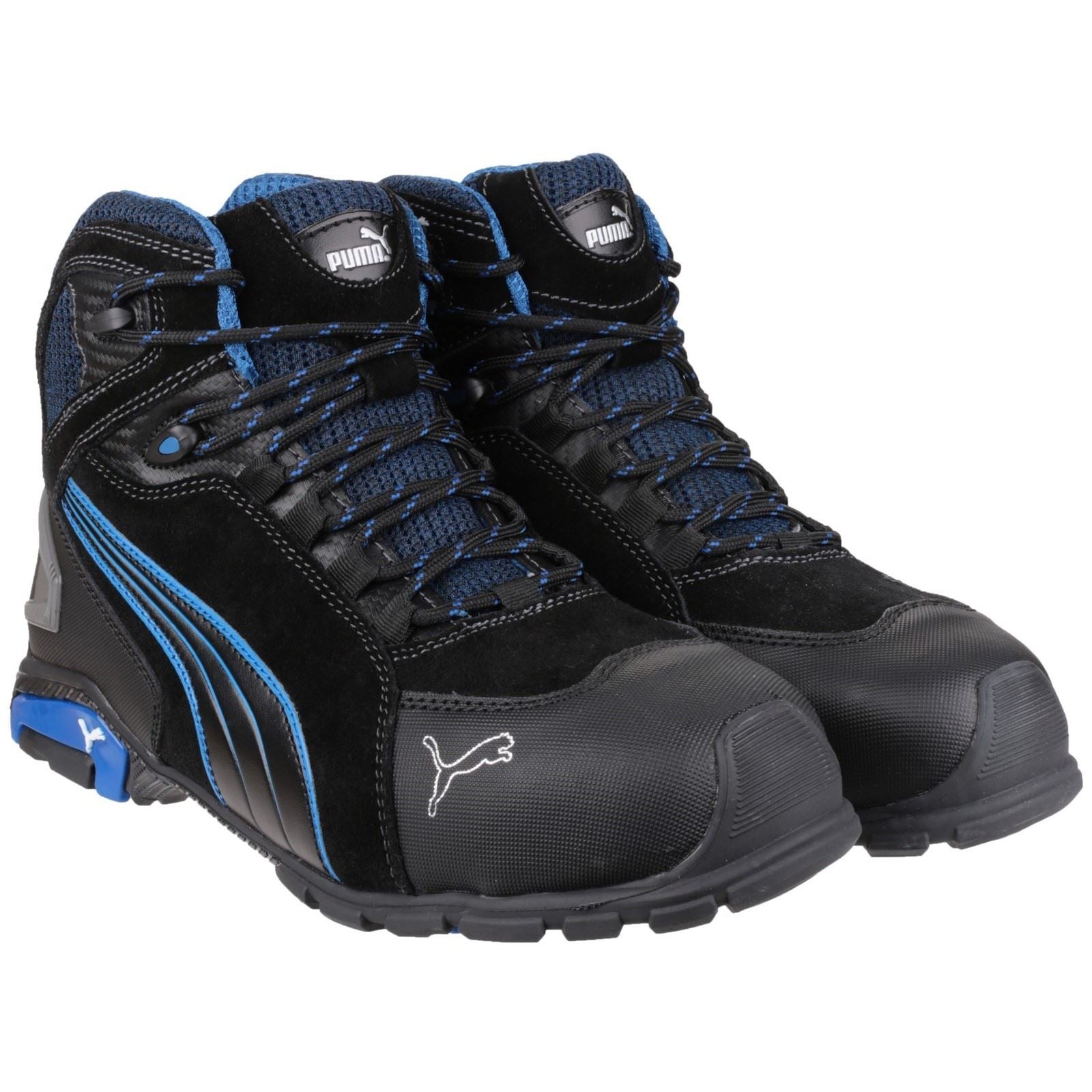 Puma Safety Rio Mid Leder Schwarze Sicherheitsstiefel