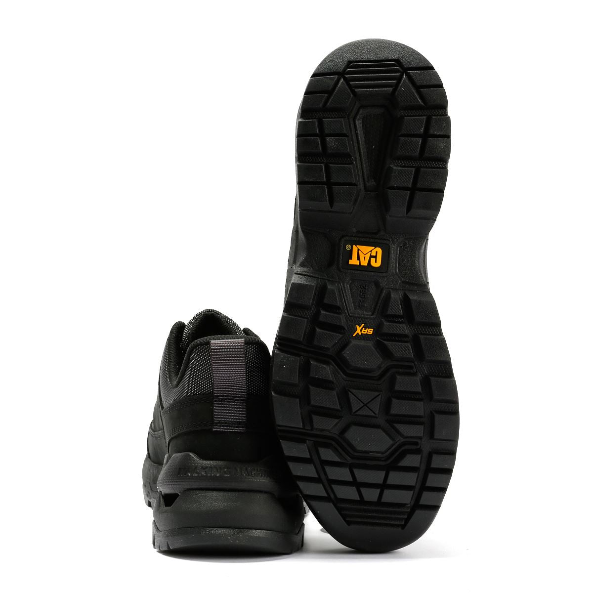 Caterpillar Surge Hiker Lo Waxy Nubuk Herren Schwarze Schnürschuhe