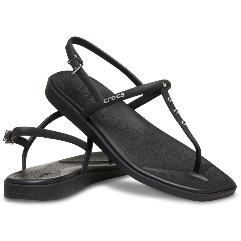 Crocs Miami Studded Thong Flip Thermoplastische Damen Schwarze Sandalen