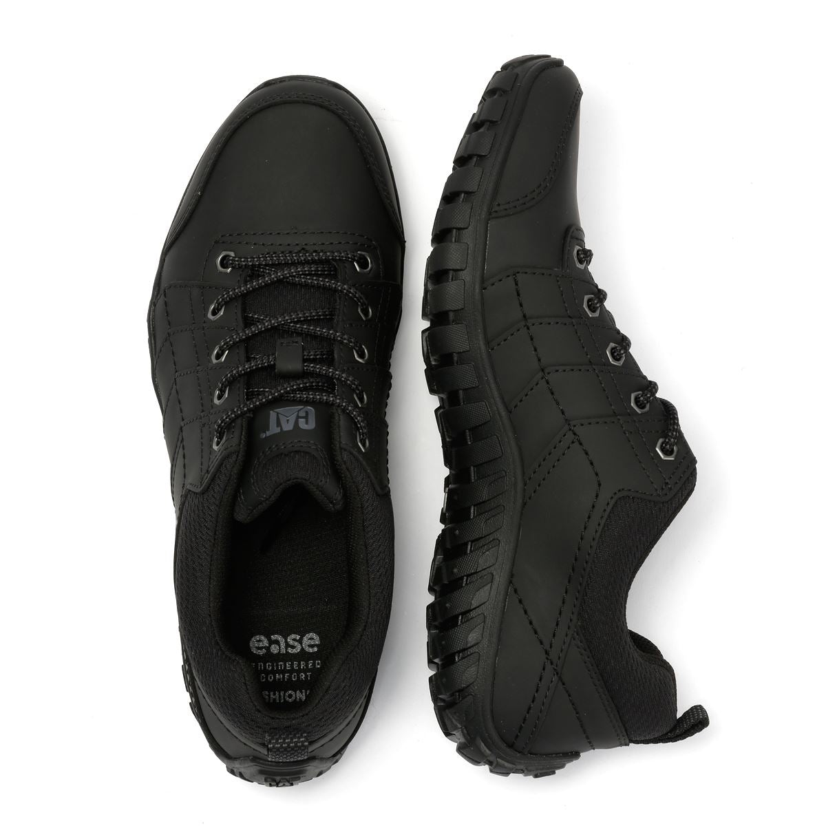 Caterpillar Instruct Wildleder Herren Schwarze Schnürschuhe