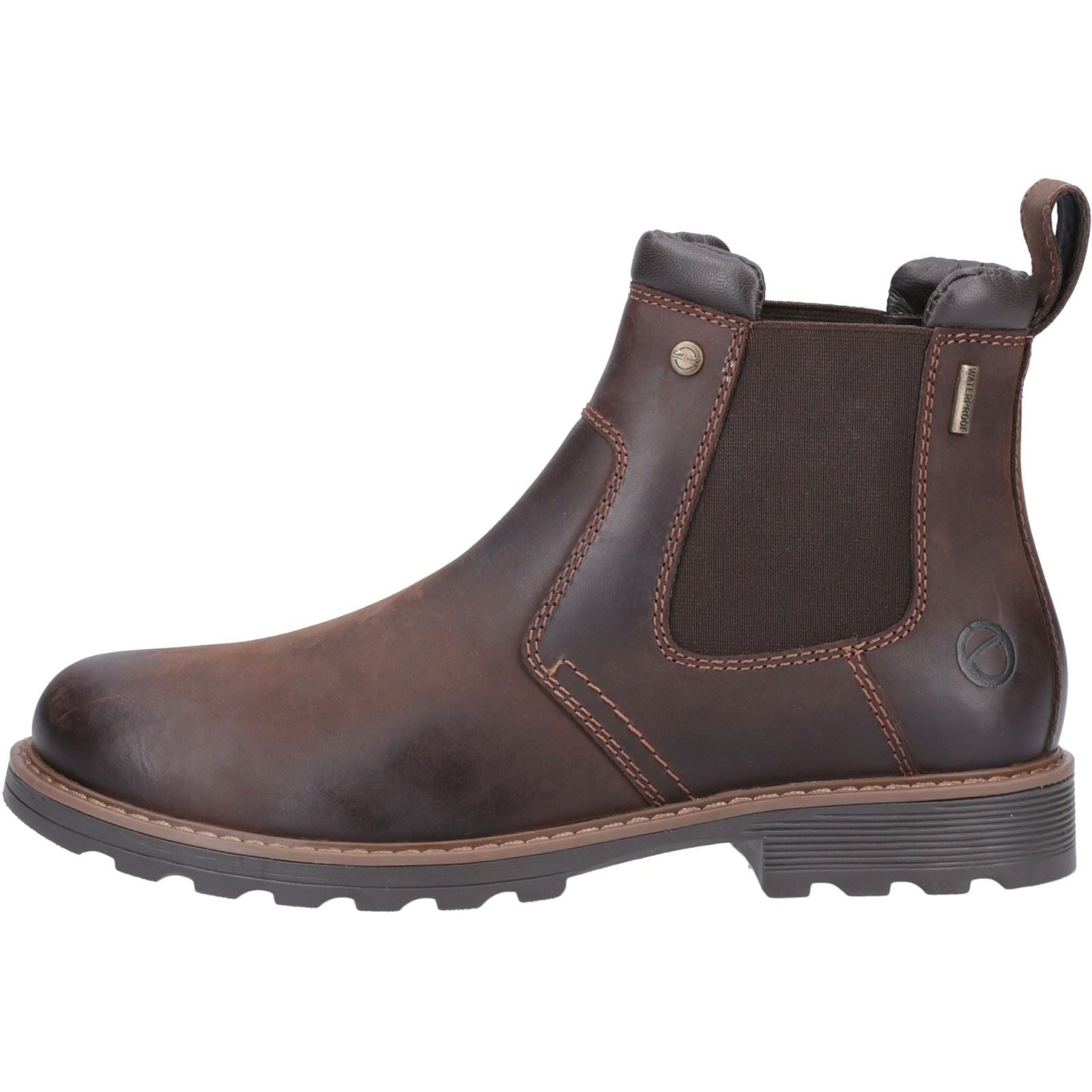 Cotswold Leafield Leder Herren Stiefel Braun