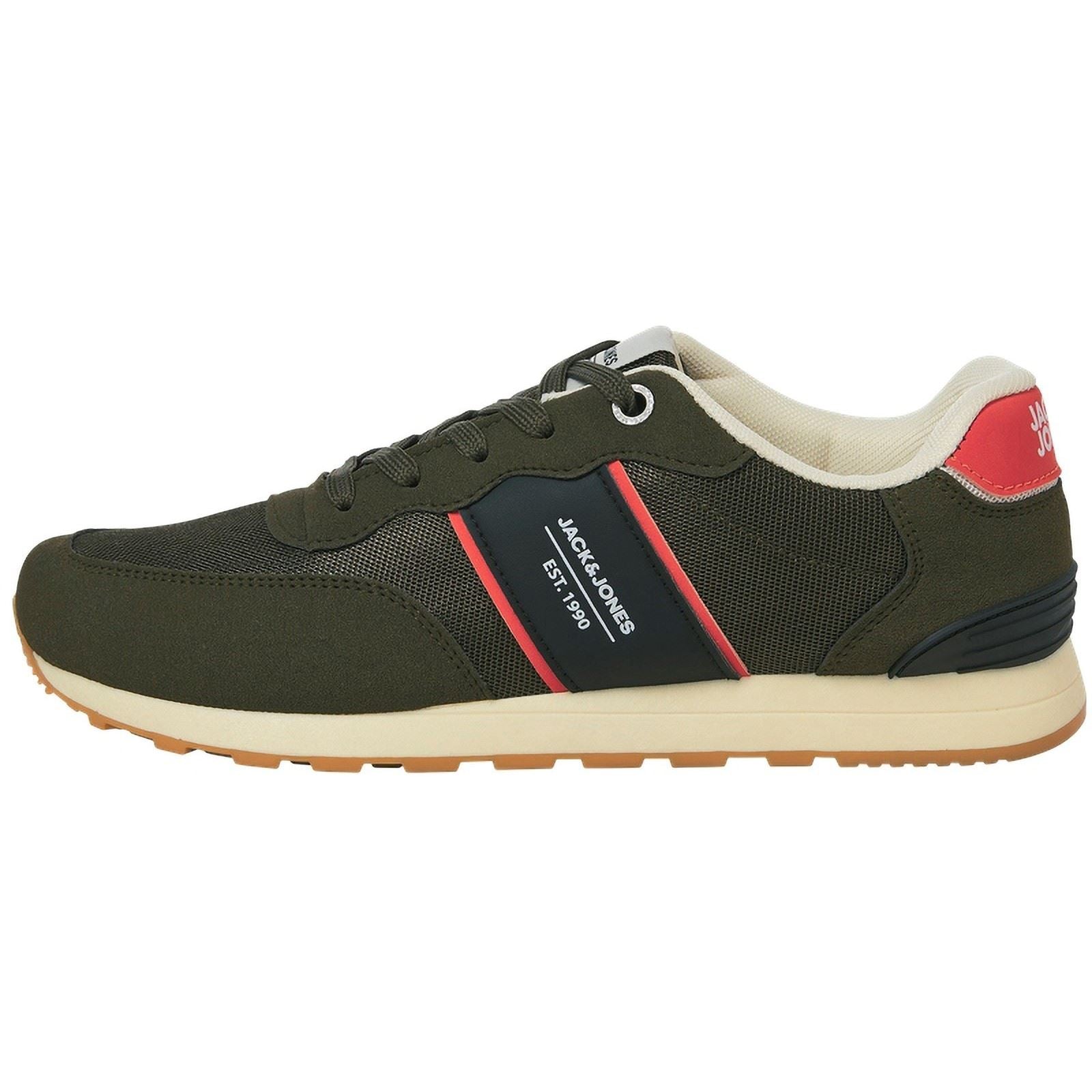 Jack & Jones Spirit Runner Herren Sneaker In Olivgrün Aus Polyurethan