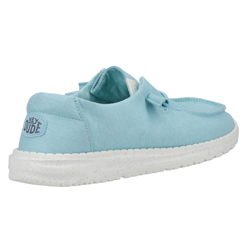 HEYDUDE Wendy Canvas 100% Baumwolle Damen Türkis Loafers