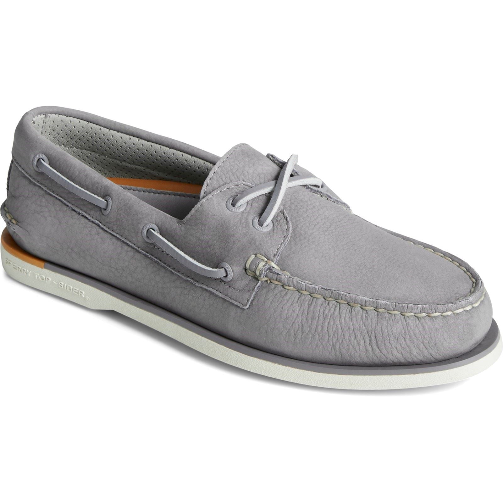 Sperry Gold Authentic Original 2-Eye Nubuk Herren Bootsschuhe In Grau
