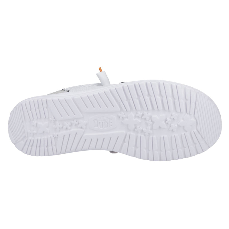 HEYDUDE Wally Funk Open Mesh Herren Weiße Bootsschuhe