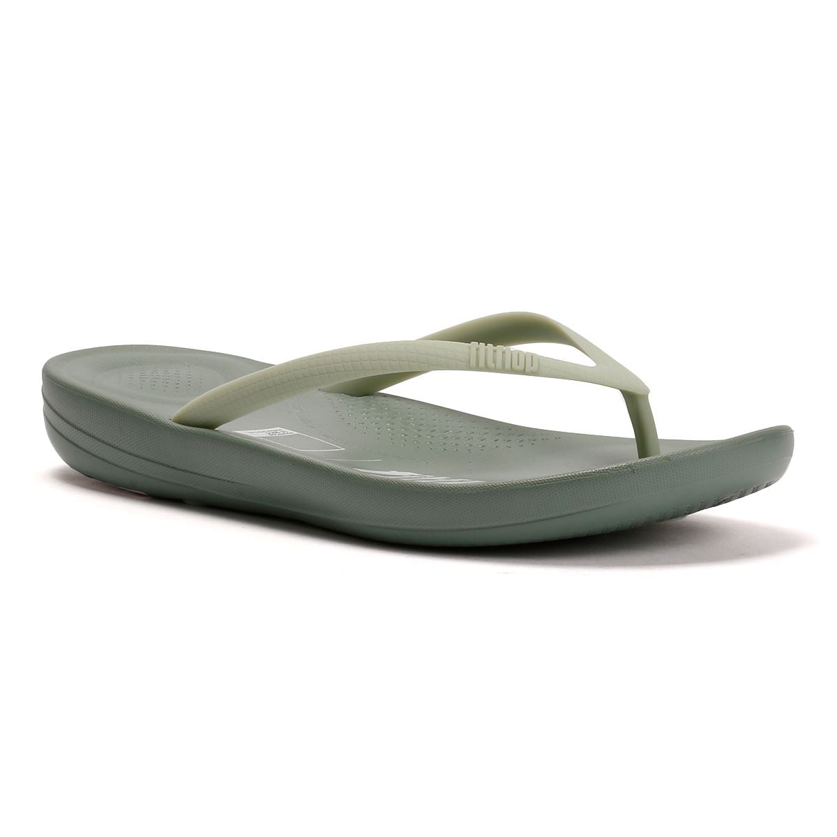 FitFlop X Pantone Iqushion Damen Grüne Flip-Flops
