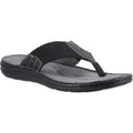 Hush Puppies Alan Toepost Herren Flip-Flops Aus Schwarzem Leder