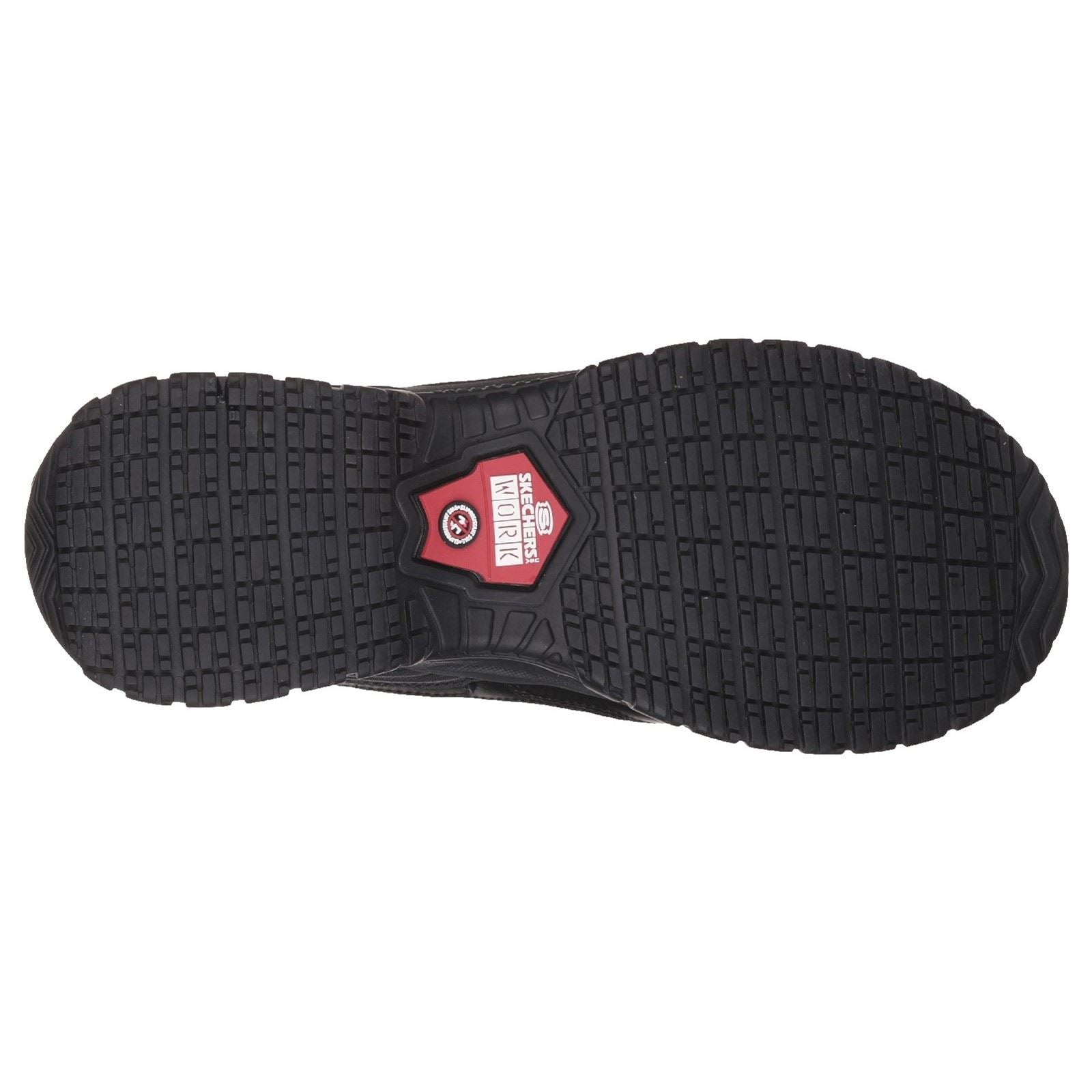 Skechers Workwear Soft Stride - Grinnell Wildleder Herren Schwarz Sicherheits-Sneaker