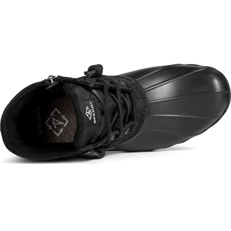 Sperry Saltwater SeaCycled RPET Synthetik Schwarze Farbe Gummistiefel