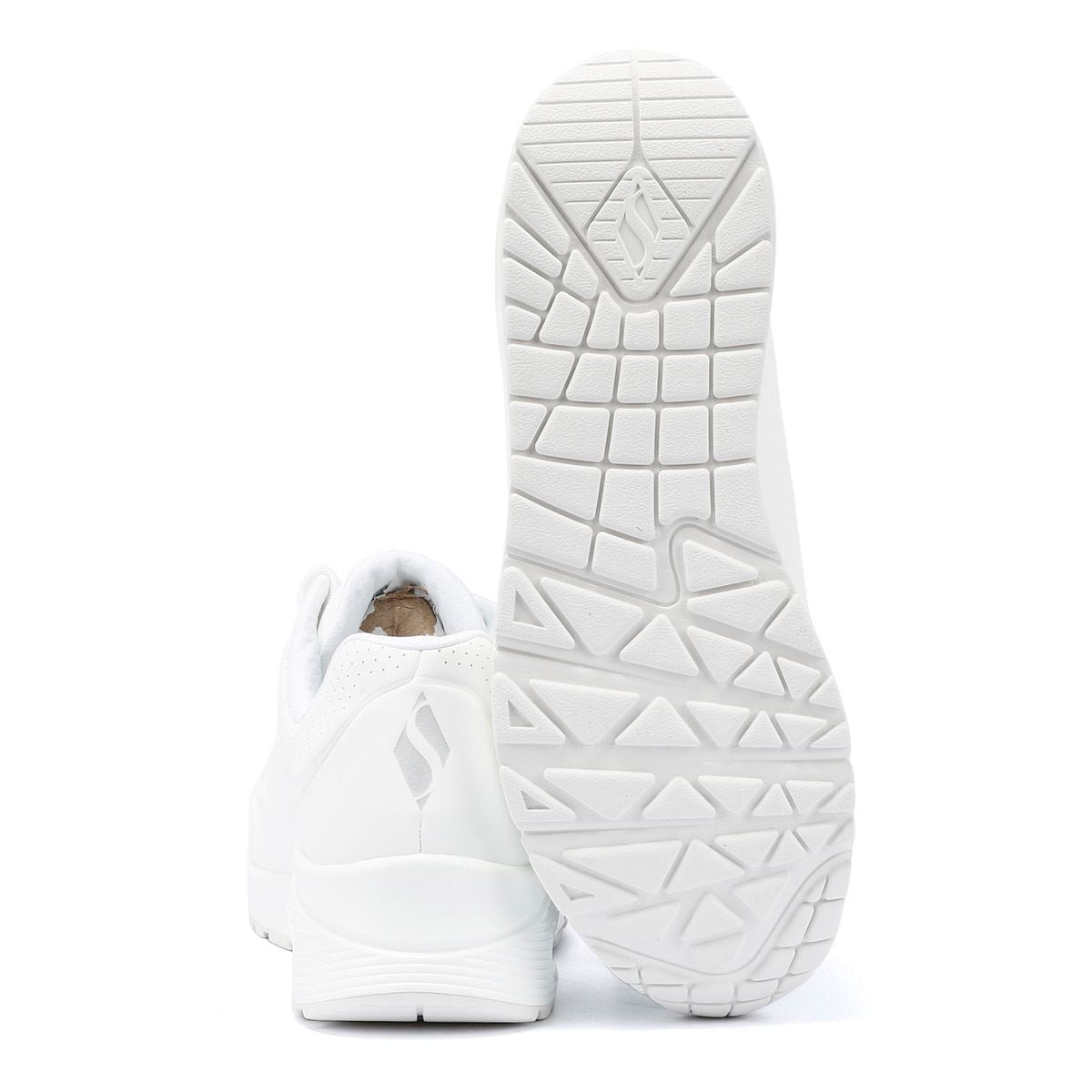 Skechers Uno Weiße Damensneakers
