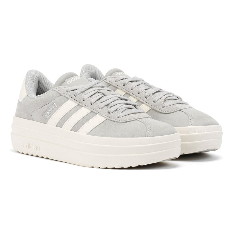 Adidas VL Court Bold Damen Sneaker Aus Grauem Leder