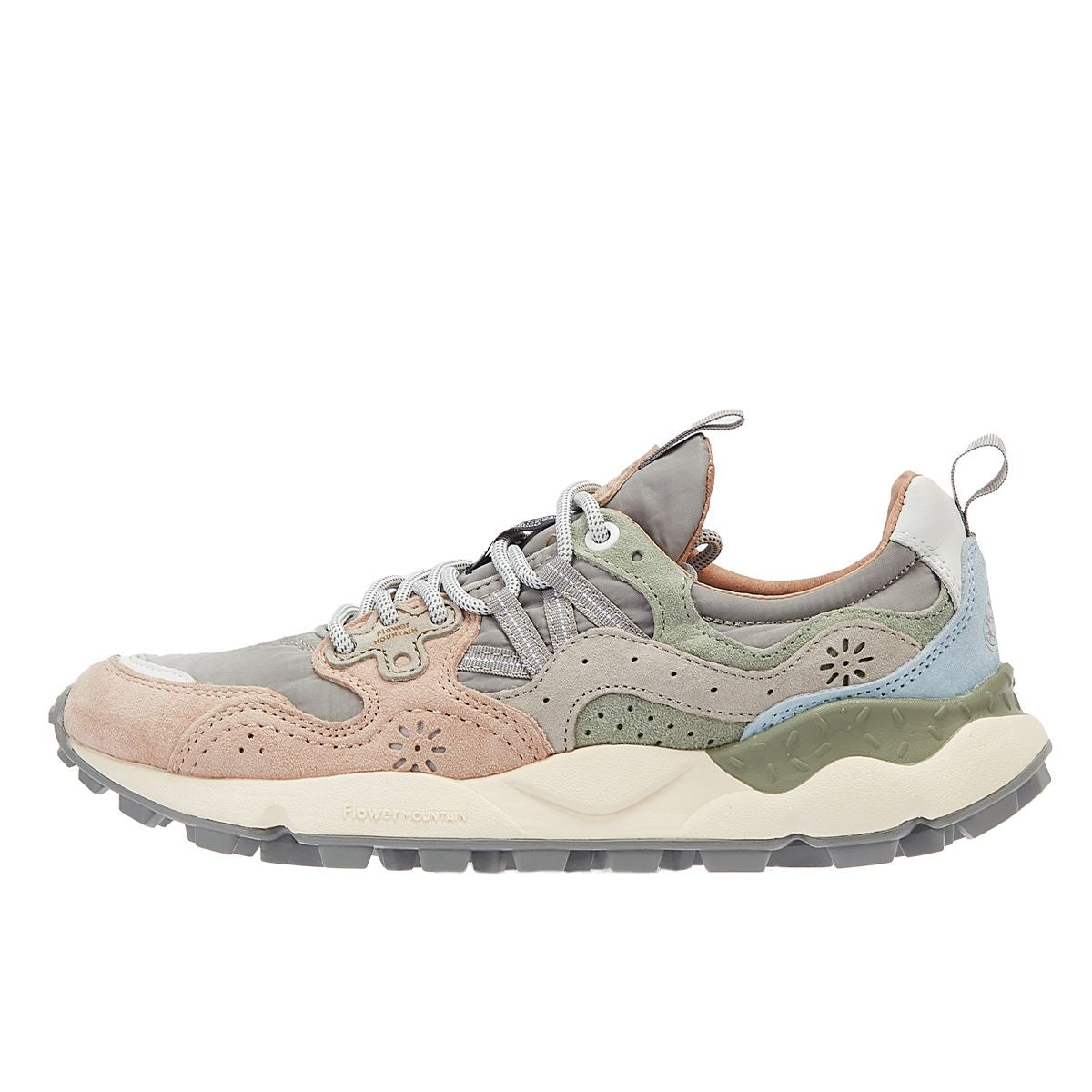 Flower Mountain Yamano 3 Uni Wildleder-Nylon Damen-Sneaker In Pink