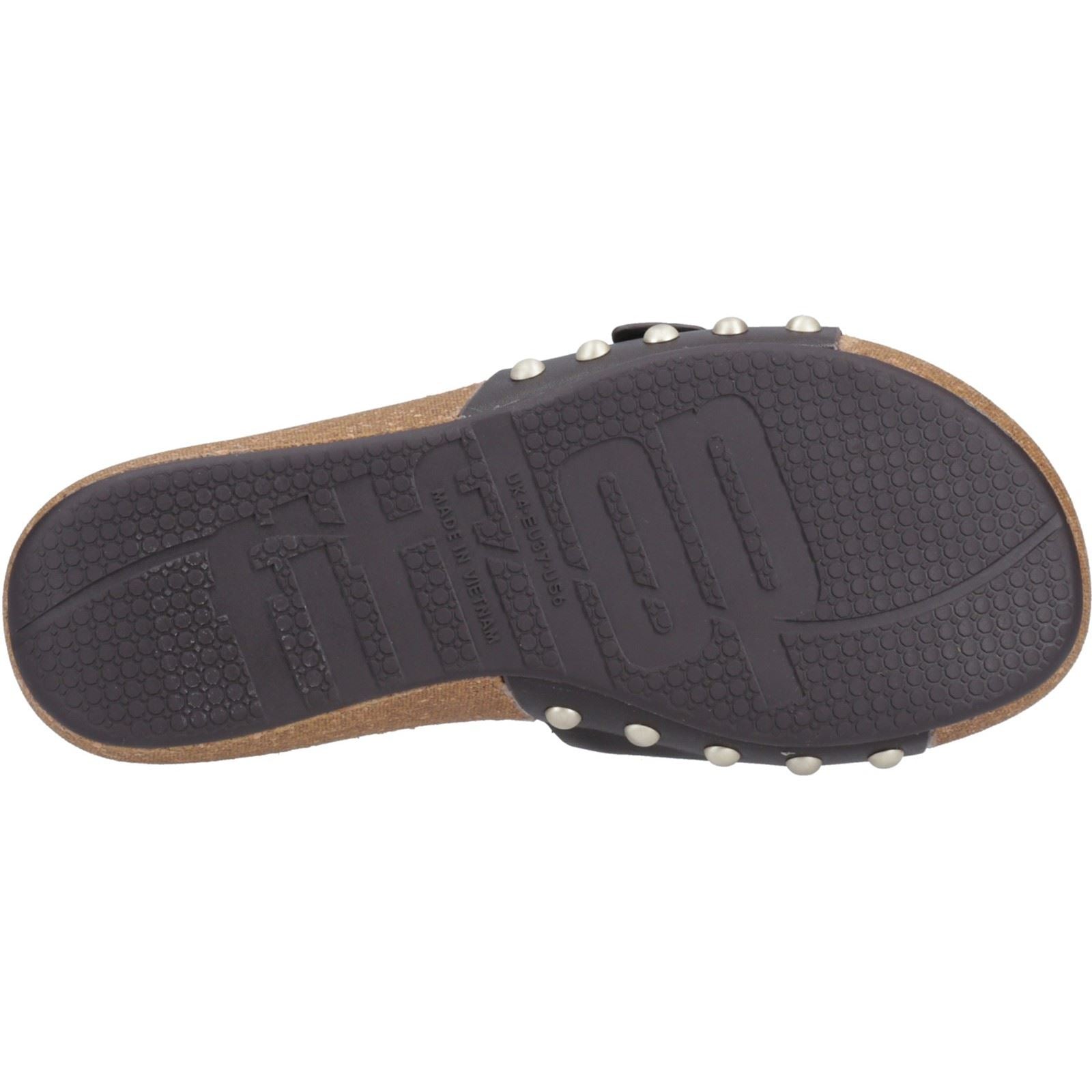Fitflop iQushion Adjustable Buckle Leder Damen Schokoladenbraune Sandalen